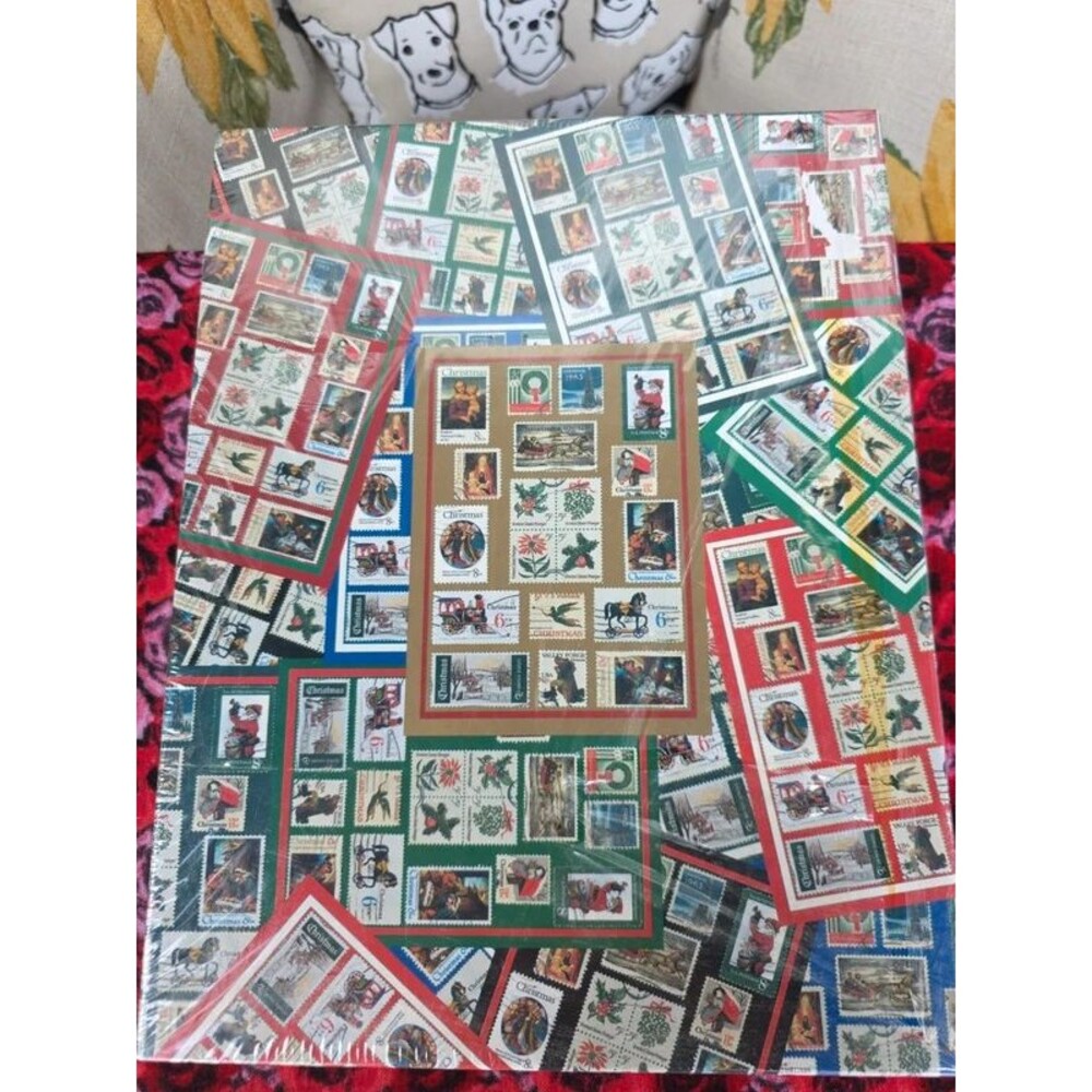 Vintage 1997 Holiday Tradition USPS Xmas Stamps 500 Piece Jigsaw Puzzle Hallmark
